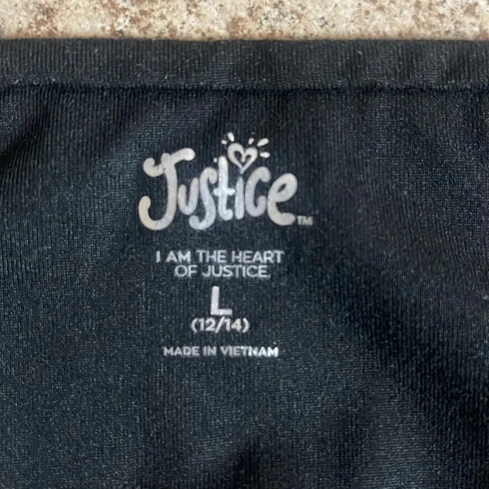 Justice sport leggings. Size large (12-14). Camo. Mesh on the lower leg.